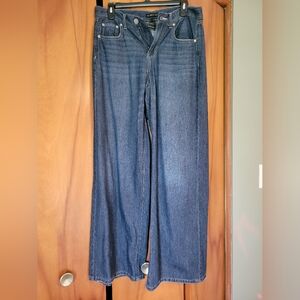 Sincerely Jules Dark Indigo Wide-Leg Jeans